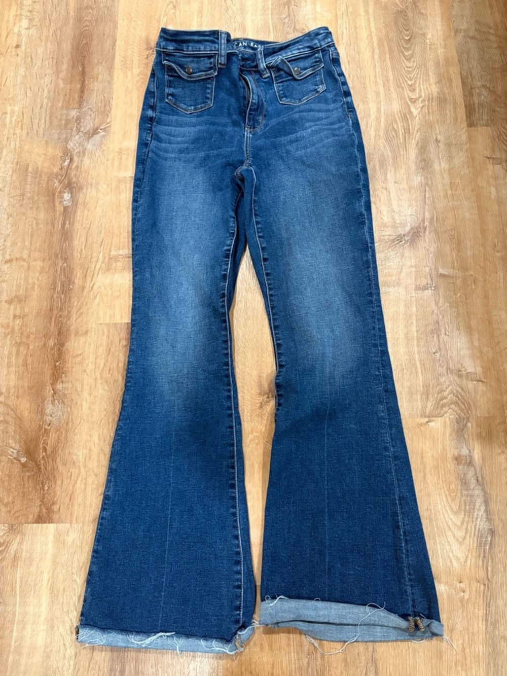 American Eagle Outfitters Dark Blue Flare Jeans